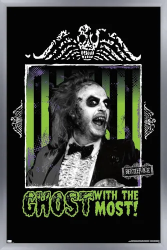Miniatura 8 de Trends International Beetlejuice - Póster de fantasma con la mayoría de la pared, 34 pulgadas de largo x 22.4 W, paquete de póster y montaje prémium