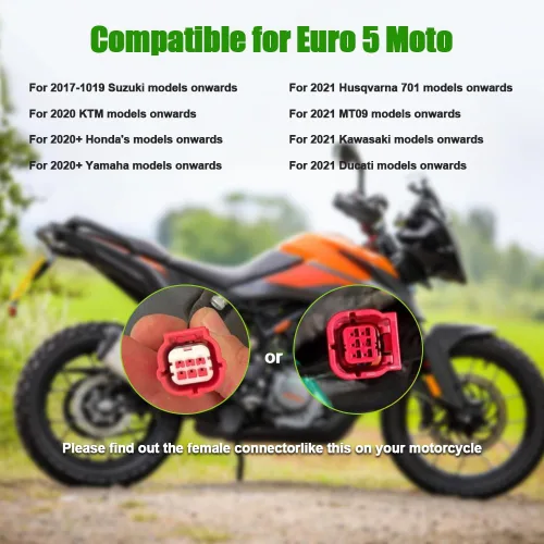 Miniatura 6 de OBD2 4 en 1 Cable de diagnóstico para motocicleta Kawasaki para conector Euro 5, apto para Kawasaki ZX6R Vulcan Z900RS Z800 Z1000 Z250 ER6N EX650F