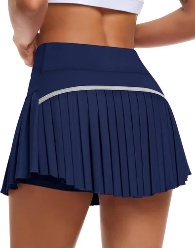 Miniatura 19 de JoyGirl Womens Pleated Tennis Skirt with Shorts High Waisted Golf Skort Mini Skirt Workout Skirt Athletic Skorts with Pockets