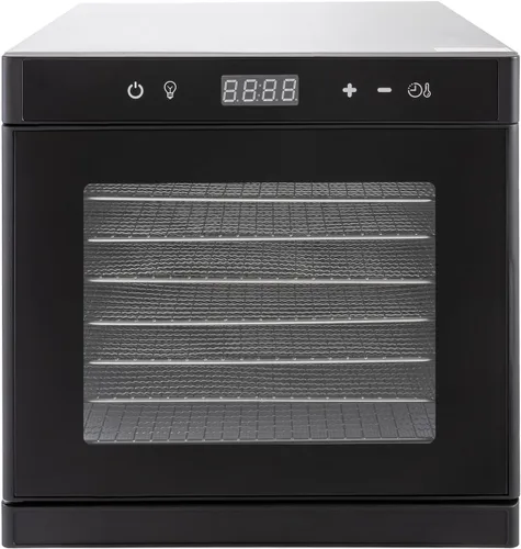 Miniatura 4 de Deshidratadores de alimentos para encimera, máquina secadora de acero inoxidable con temporizador digital ajustable de 24 horas, control