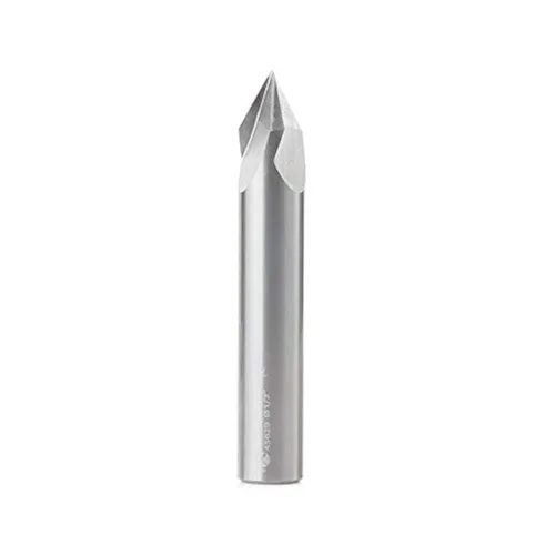Miniatura 5 de Amana Tool - 45625 Ranura en V de carburo macizo de 90 grados x 1/4 de diámetro x 9/16 x 1/4" vástago