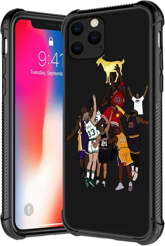 Miniatura 9 de Funda compatible con iPhone 12 Pro Max, patrón de aro de baloncesto para niños y hombres, funda antiarañazos a prueba de golpes para iPhone 12 Pro