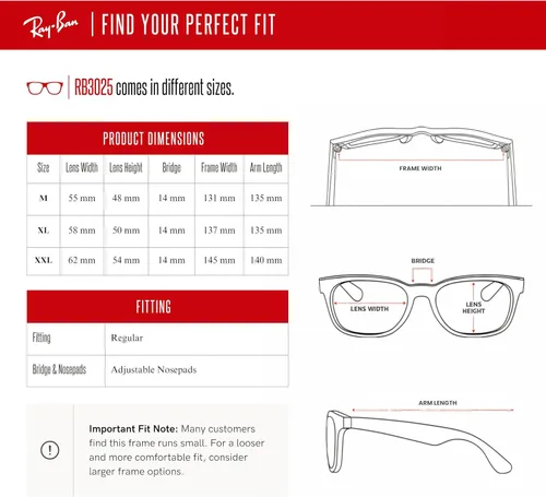 Miniatura 6 de Ray-Ban RB3025 - Lentes de sol de aviador de metal para hombre y mujer + paquete con kit de cuidado de gafas iWear de diseñador