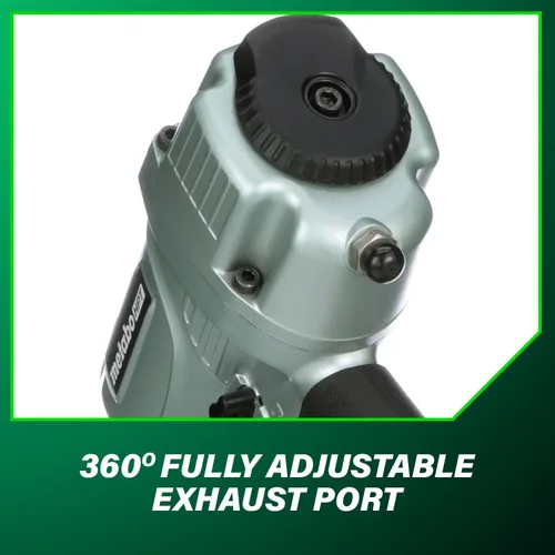 Miniatura 10 de Metabo HPT NT65MA4 - Pistola de clavos con soplador de aire, clavadora neumática preferida por profesionales para molduras de corona, molduras