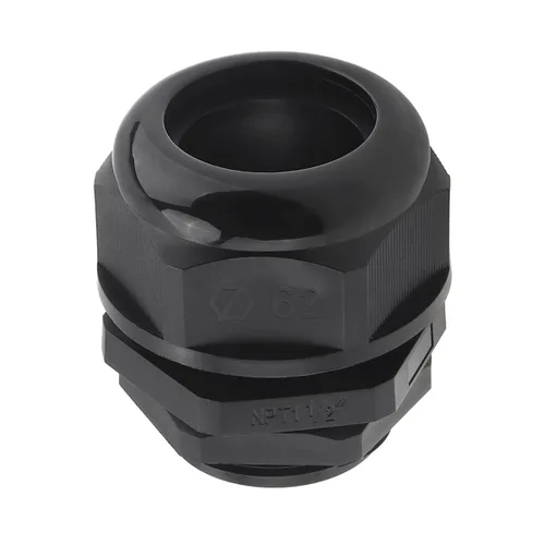 RTNLIT Prensaestopas NPT de 1-1/2 pulgadas, conectores de cable de alivio de tensión de plástico de nailon ajustable impermeable con juntas (paquete