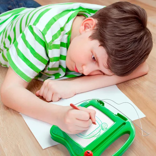 Miniatura 5 de Lollipop Tablero magnético Cocomelon Travel Sketcher Bloc de dibujo para niños con bolígrafo magnético - Juego creativo sobre la marcha, grandes