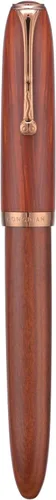 Miniatura 12 de HONG DIAN Pluma estilográfica A10, punta suave extra fina, madera de ébano negro con diseño de tapa magnética y juego de caja de metal