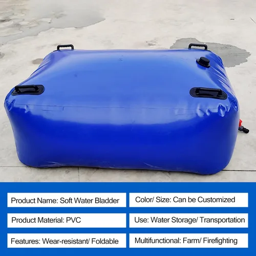 Miniatura 2 de ZAQYCM Depósito de agua de PVC suave con válvula de drenaje, depósito de agua plegable para regar plantas/invernaderos, sistema de bolsa