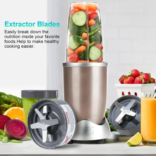 Miniatura 7 de Cuchilla extractora de repuesto, compatible con licuadora NutriBullet 600 W/900 W de la serie Pro con juntas de sellado de goma de silicona de grado