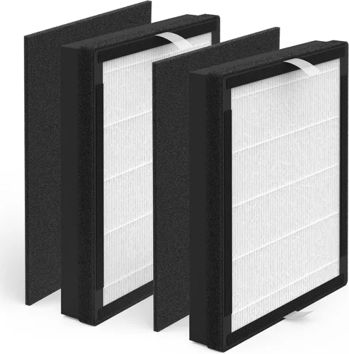 Paquete de 2 filtros de repuesto IAF-H-100A compatibles con Filtrete FAP-C01-A e Idylis AC-2119, IAP-40-140, IAP-10-150 purificador de filtro de aire