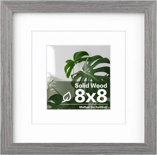 Miniatura 117 de Egofine - Portarretratos de 4 x 6 pulgadas, de madera maciza con plexiglás, para fotos de 3.5 x 5 con paspartú o de 4 x 6 sin paspartú, para colocar