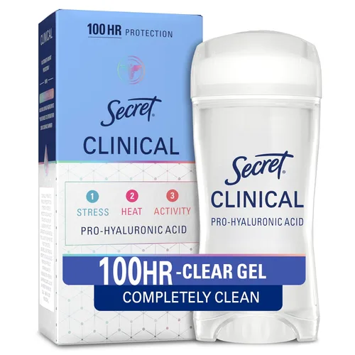 Miniatura 13 de Secret Clinical Strength Antiperspirant Deodorante para mujer, 3X Protección contra el estrés, 72 horas de protección contra el sudor y el olor