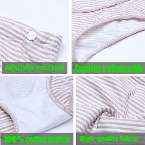 Miniatura 6 de Ropa interior de maternidad sobre el bulto, paquete de 3 bragas de algodón para embarazo, cintura alta, ajustablesbragas de lactancia