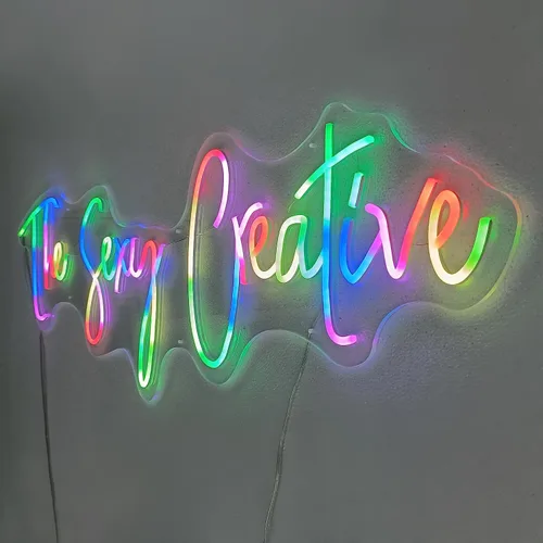Miniatura 3 de Qzeuoucu Letrero de neón personalizado para decoración de pared, luces de neón grandes personalizadas para dormitorio, habitación de niños, bar