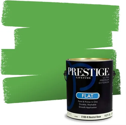 Miniatura 145 de PRESTIGE Pintura exterior e imprimación en uno, aloe, plano, 1 galón