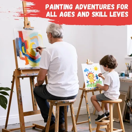 Miniatura 5 de Simetufy Paquete de 42 Tableros de Lienzo Planos para Pintura de 11 x 14 pulgadas - Paneles de Lienzo 100% Algodón Imprimados con Gesso Libres