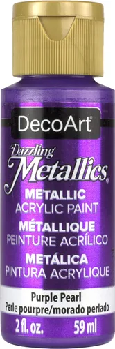 Miniatura 25 de DecoArt Dazzling Metallics - Pintura acrílica verde cristal de 2 onzas