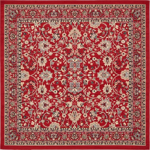 Miniatura 562 de Unique Loom Colección Sialk Hill - Alfombra de área Washington (3 pies 3 pulgadas x 5 pies 3 pulgadas, rectángulo, burdeos/crema)