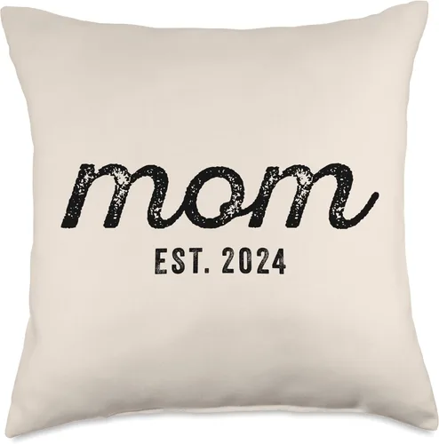Miniatura 4 de Mom Est 2024 Custom Mom Personalized Mother’s Day Customized Throw Pillow
