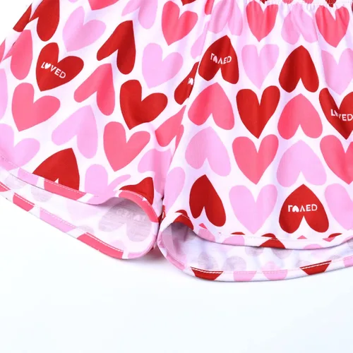 Miniatura 6 de QPANCY Pijamas de verano para niñas, conjuntos de pijamas de manga corta para dormir de verano