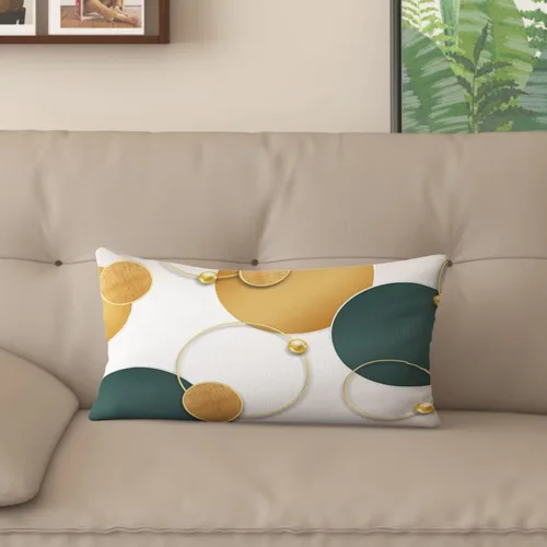 Miniatura 15 de Funda de almohada decorativa para sofá de sala de estar, patrón impreso de doble cara, funda de cojín naranja geométrica abstracta estilo nórdico