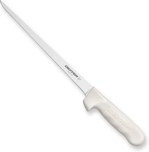 Dexter-Russell Sani-Safe S133-9-PCP - Cuchillo de filete estrecho de 9 pulgadas con mango de polipropileno, acero Dexsteel de alto carbono,