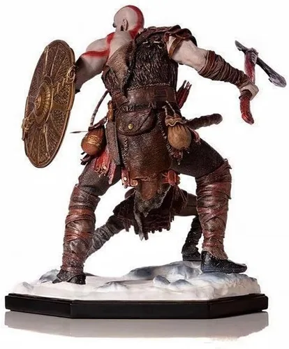 Miniatura 3 de REOZIGN Figura de Ragnarok, Figuras de acción de Kratos y Atreus, figura de personaje de juego de PVC de 20 cm/7.9 pulgadas estatua de decoración