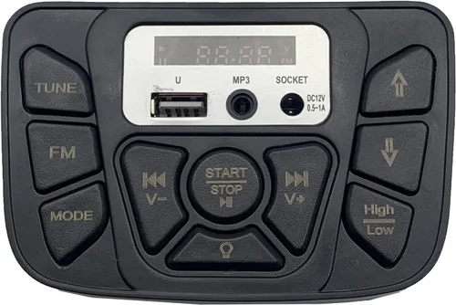 Control central de vehículo eléctrico para niños de 12 V, con reproducción de música, fuente de alimentación, funciones de avance y atrás, piezas de