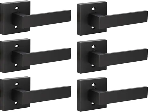 Miniatura 164 de KNOBWELL - Juego de cerradura con 1 picaporte resistente para puertas de una cara, ideal para puertas interiores reversibles, 0.93 libras