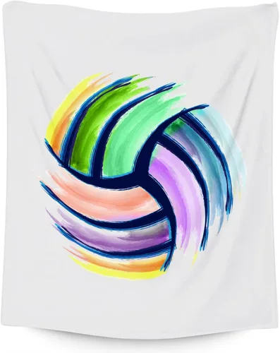 Manta de voleibol, regalos de voleibol para niñas adolescentes, mantas deportivas para niñas, regalo para jugadores de equipo universitarios, manta
