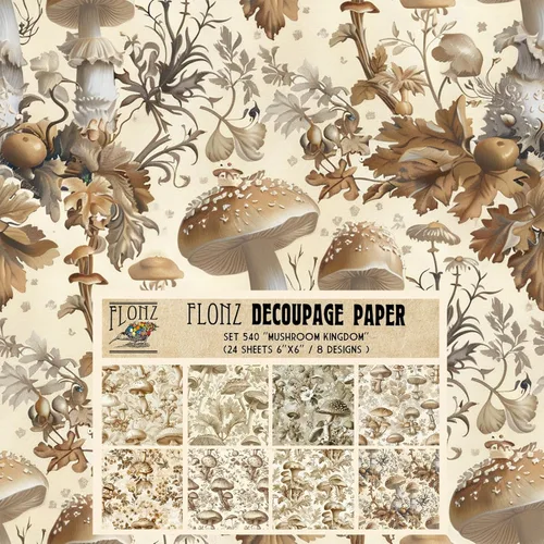 Miniatura 18 de Paquete de papel Decoupage (24 hojas de 6 x 6 pulgadas), papel tapiz de uvas Art Deco, papel de patrón de estilo vintage para decoupage, 32 ES
