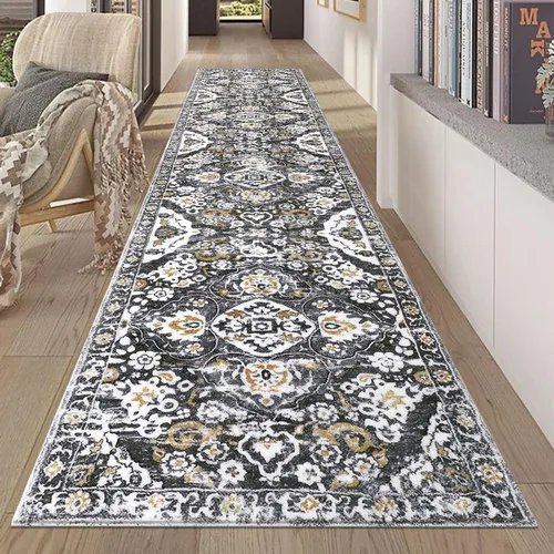 Miniatura 21 de HEBE Alfombra Pasillo 2'x10' Lavable Vintage Desgastada Alfombras de Área Antideslizante Alfombra de Lavandería Boho Alfombras de Piso para Pasillos