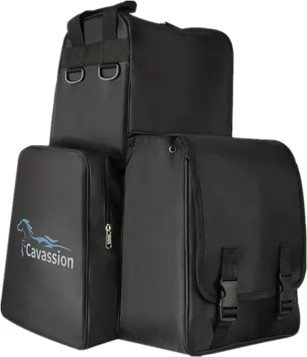 Miniatura 10 de Botas de equitación profesionales llevan bolsas ecuestres duraderas portátiles con compartimento para casco