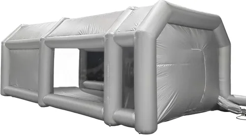 Miniatura 6 de Cabina de pulverización inflable con filtro de aire de 26 x 15 x 10 pies, cabina de pintura para coche, cabina de pintura portátil, estación