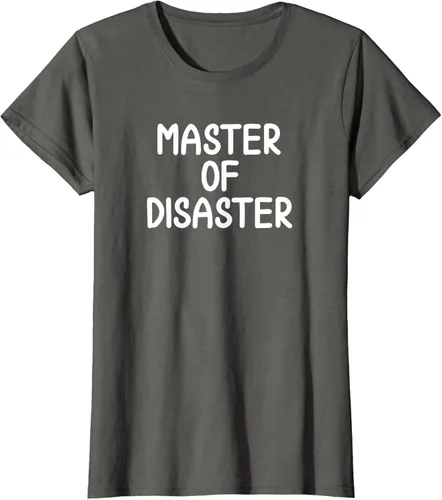 Miniatura 6 de Camiseta divertida con texto en inglés "Master Of Disaster
