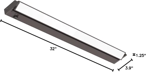 Miniatura 10 de GetInLight luz LED para parte inferior de gabinete, giratoria, de 3 niveles de color, para atenuador, con cables y enchufe, blanco cálido de 2,700