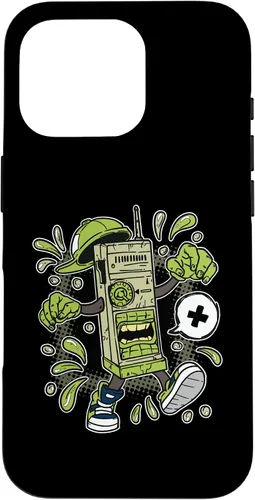 Miniatura 20 de Diseño de WalkieTalkie de dibujos animados para iPhone 16 para niños en estuche de estilo cómico