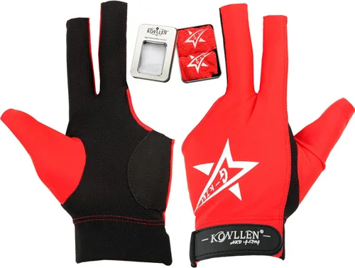 Miniatura 16 de KONLLEN Billiards Gloves for Left Hand/Right Hand L/XL Pool Gloves Professional Non-Slip Adjustable Breathable Snooker Gloves Popular Sizes for Men