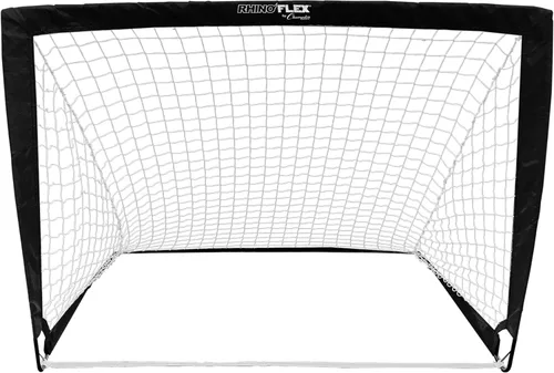 Miniatura 2 de Rhino Flex 4'x 3' Portable Soccer Goal by Champion Sports – Durable, Lightweight, Foldable with Carry Bag and Ground Stakes for Backyard, Park, or