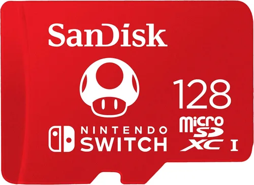SanDisk Tarjeta microSDXC de 128 GB, con licencia para Nintendo-Switch - SDSQXAO-128G-GNCZN