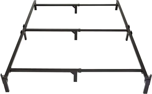 Miniatura 5 de Amazon Basics Base de cama de metal (requiere somier), base de 9 patas para somier y colchón, tamaño Queen, fácil montaje sin herramientas, 79.5