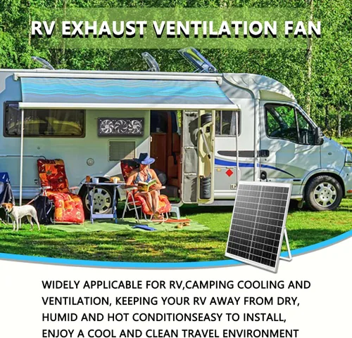 Miniatura 4 de Ventilador de escape solar, panel solar de 25 W con kit de 3 ventiladores de ventilación, ventilador alimentado por energía solar para cobertizo