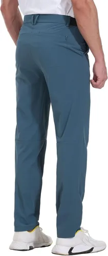 Miniatura 3 de Rdruko Pantalones de golf elásticos para hombre, de secado rápido, ligeros, casuales, con bolsillos