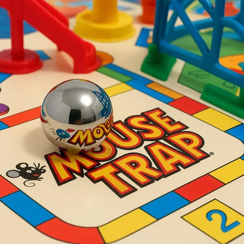 Miniatura 5 de 3 bolas de acero de metal de repuesto para juego de trampa para ratones