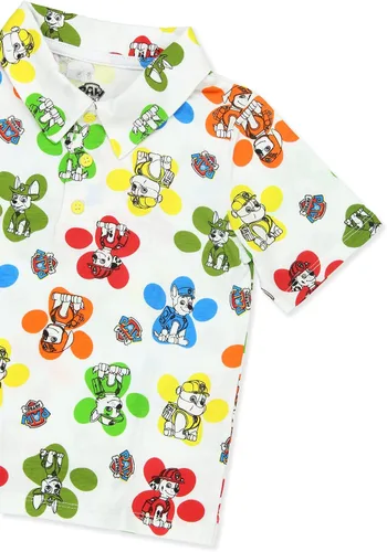 Miniatura 6 de Camiseta polo de manga corta con cuello y estampado de pata de la Patrulla Canina