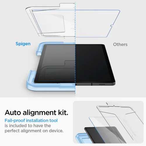 Miniatura 3 de Spigen Protector de pantalla de vidrio templado [GlasTR EZ FIT] diseñado para Galaxy Tab S9 Plus/Galaxy Tab S10 Plus