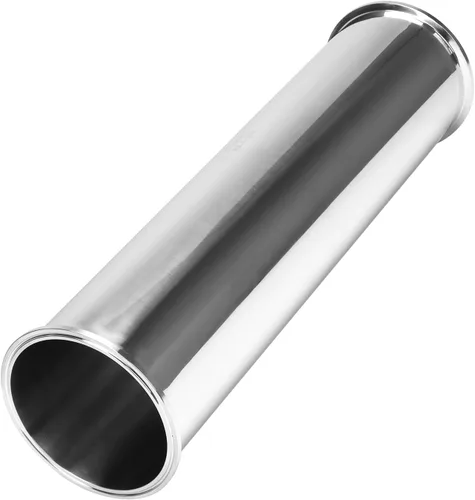 Miniatura 7 de DERNORD Tubo de carrete sanitario con extremos de abrazadera, tubo redondo sin costuras de acero inoxidable 304 con brida de virola de triple