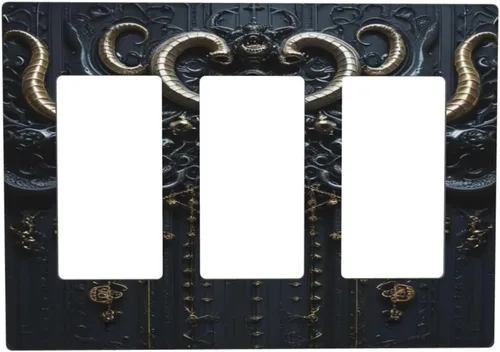 Miniatura 47 de Cubiertas Decorativas para Tomacorrientes Boho Floral Beige Flor y Hoja Botánico 1 Gang Interruptor de Luz Dúplex Placa Cubierta Placas de Boho