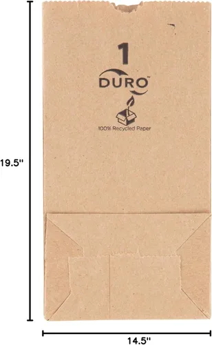 Miniatura 3 de Duro Bolsa 1# Dubl Life SOS Bolsa 30# Kraft reciclado FSC (paquete de 4000)