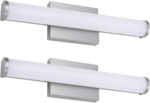 ASD 18" LED Linear Vanity Light Fixture, Modern Bathroom Sconce — 3 Color 3000K-5000K, Dimmable, 20W 1500LM, Energy Star & ETL Listed — Over Mirror